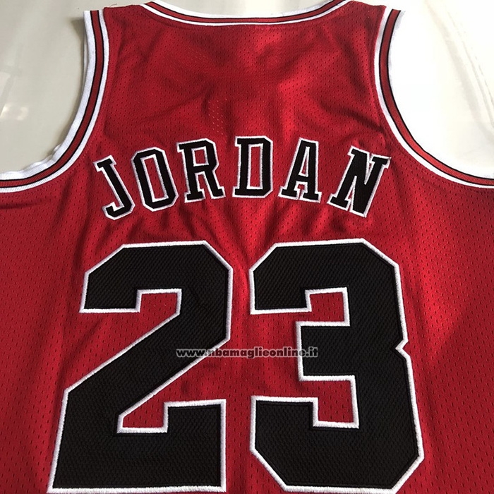 Maglia Chicago Bulls Michael Jordan #23 Mitchell & Ness 1995-96 Rosso